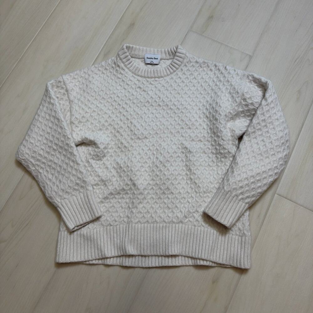 Aritzia Sunday Best Merino Wool Cable Knit Sweater